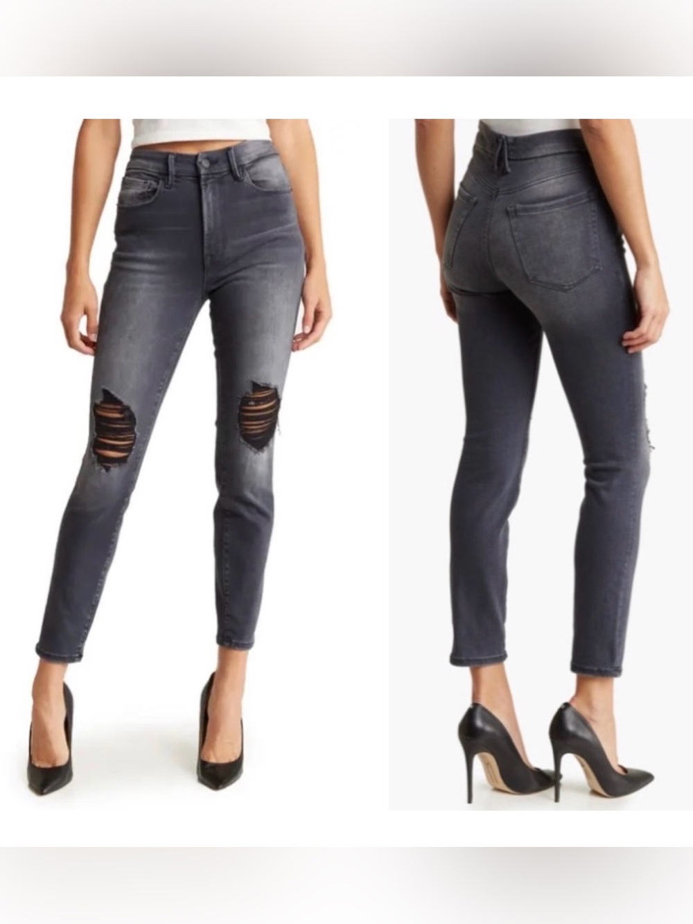 Good American Always Fits Good Legs Skinny Jeans Black 14-18